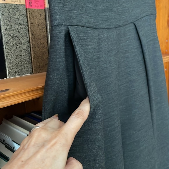 Milly Italian Fabric CADY Culottes CHARCOAL GRAY 4 beautiful fall winter fabric - Picture 6 of 8